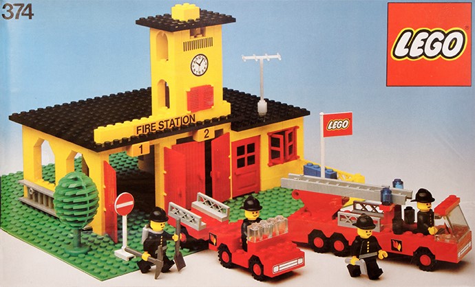 LEGO® Town 374 — LEGO Fire Station Set