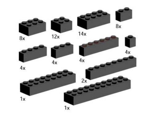 LEGO® Service Packs 5144 — LEGO Basic Bricks Black Set