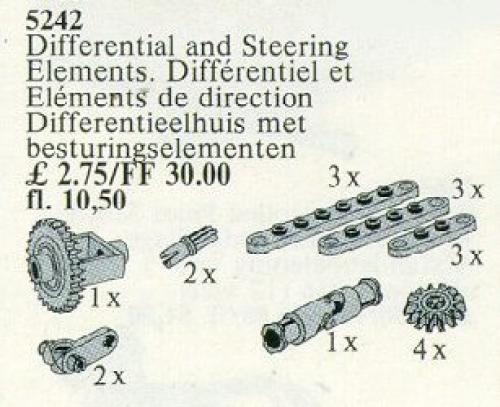 LEGO® Service Packs 5242 — LEGO Differential Housing and Steering Elements Set