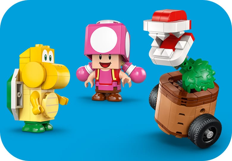 LEGO® Super Mario 72044 — Mario Kart™ – Power-Up-Jagd mit Piranha-Pflanzen